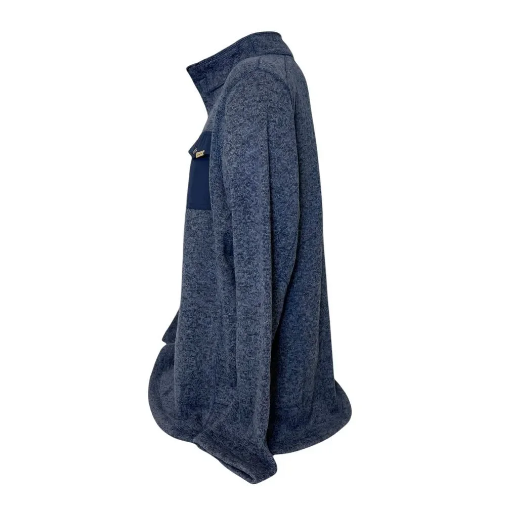 Woolrich Men's Size EXTRA LARGE Snap Button Long Sleeve Pocket Sweater‎ Pullover